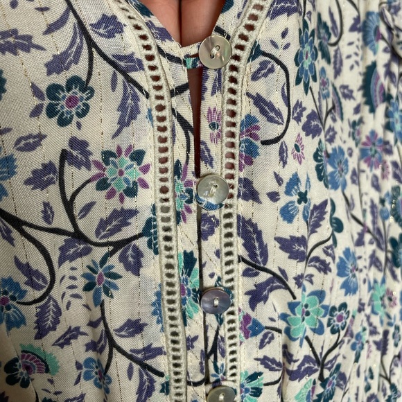 Spell & The Gypsy NWT Dahlia Midi Dress Dusty Blue - Picture 6 of 8